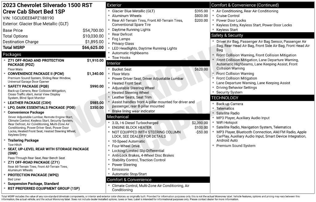 2023 Chevrolet Silverado 1500 RST