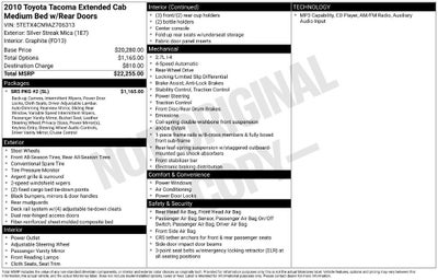 2010 Toyota Tacoma Base