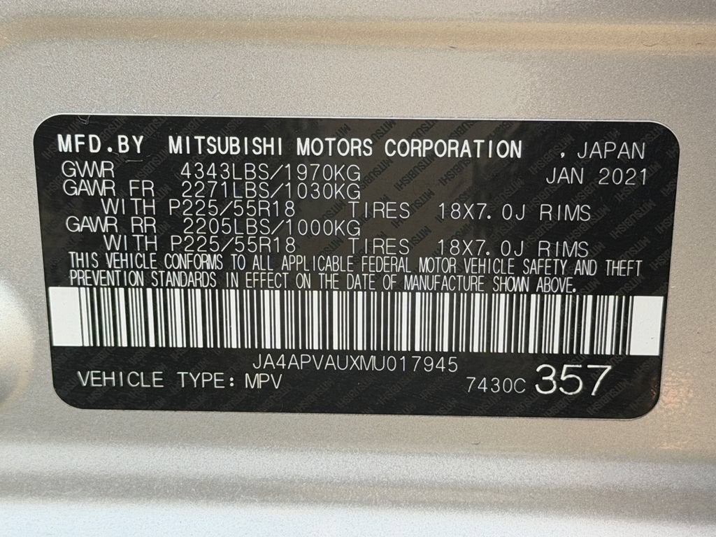 2021 Mitsubishi Outlander Sport 2.0 SE 2WD