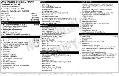 2025 Chevrolet Colorado Z71