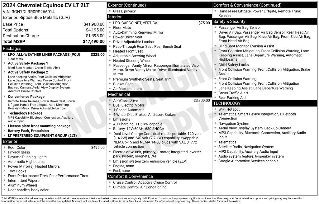 2024 Chevrolet Equinox EV 2LT