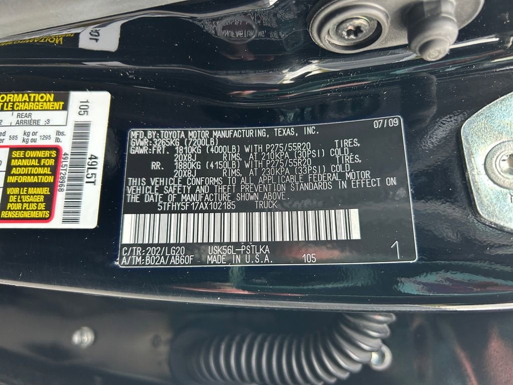 2010 Toyota Tundra 4WD Truck LTD