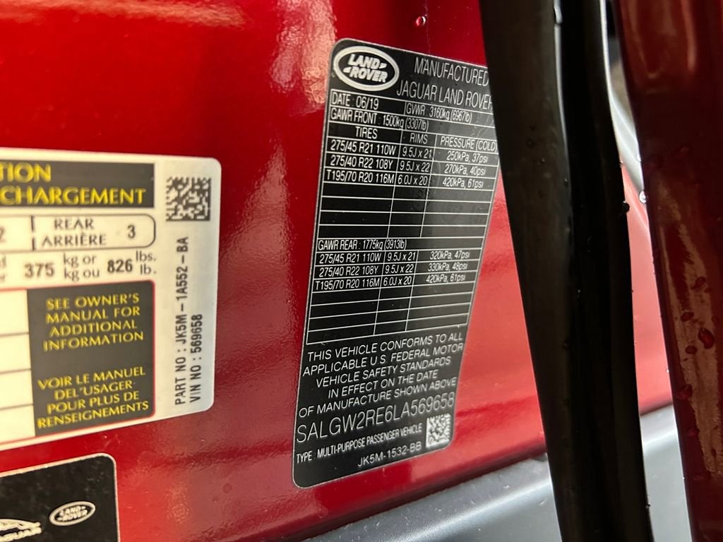 2020 Land Rover Range Rover SV Autobiography Dynamic