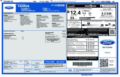 2019 Ford Taurus Limited
