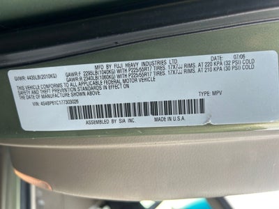 2007 Subaru Outback 2.5i