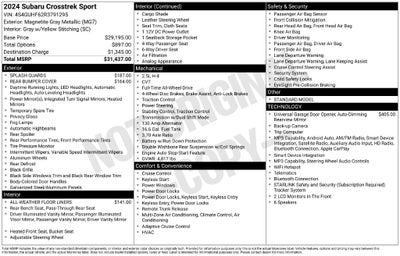 2024 Subaru Crosstrek Sport