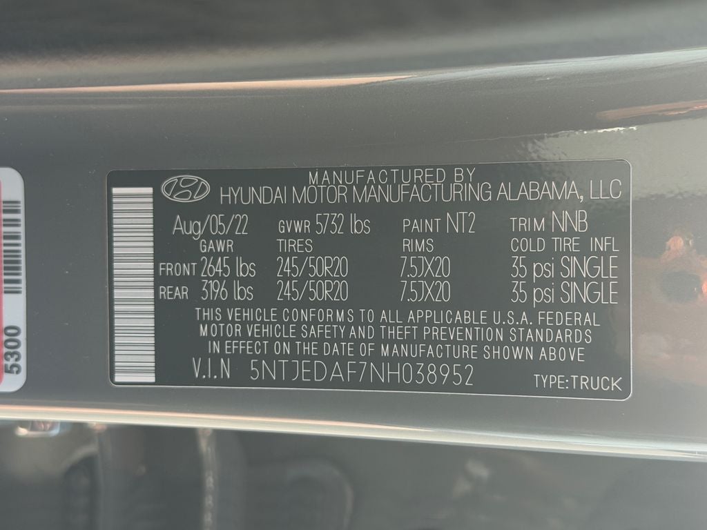 2022 Hyundai Santa Cruz Limited
