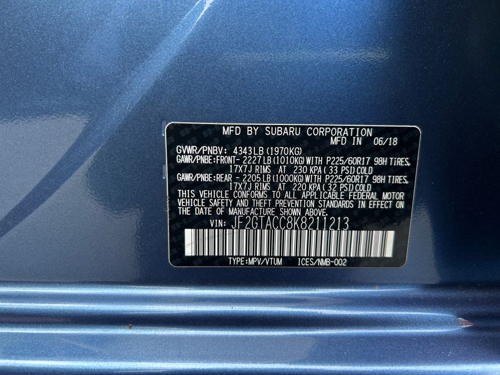 2019 Subaru Crosstrek 2.0i Premium