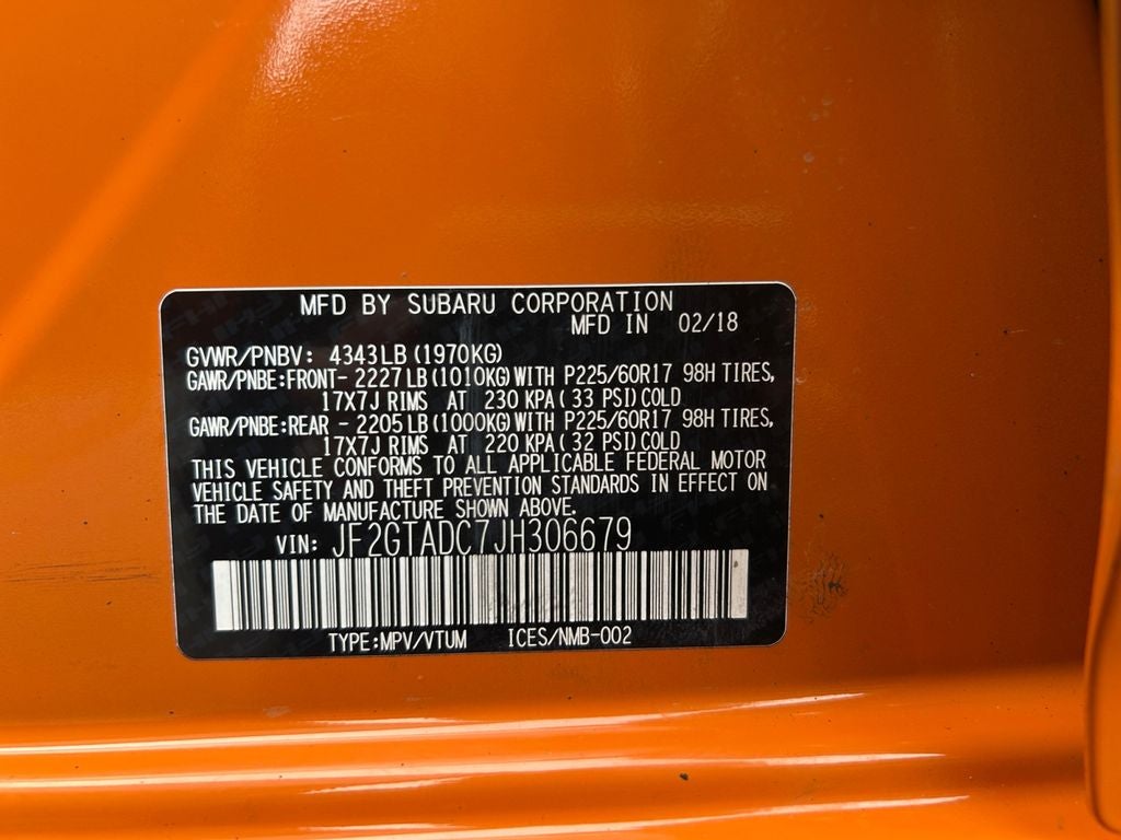 2018 Subaru Crosstrek 2.0i Premium