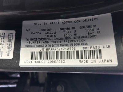 2024 Mazda Mazda3 2.5 S Premium Package