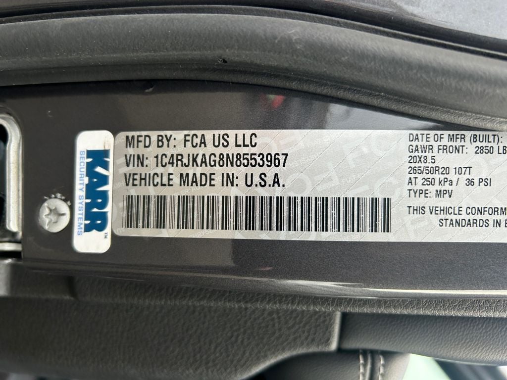 2022 Jeep Grand Cherokee L Altitude