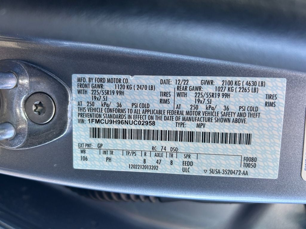 2022 Ford Escape SEL