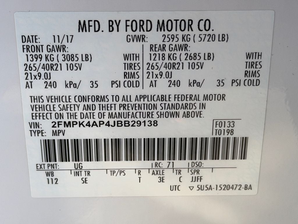 2018 Ford Edge Sport