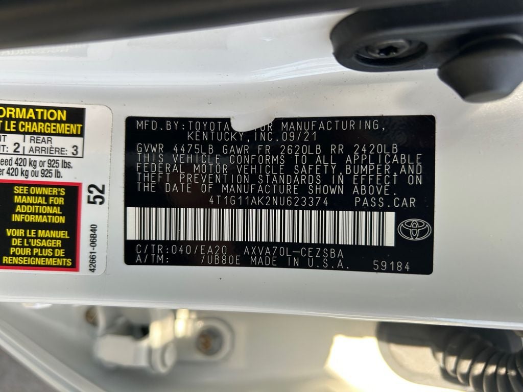 2022 Toyota Camry SE