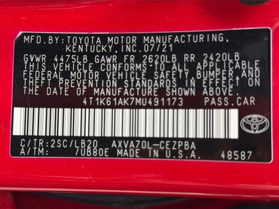 2021 Toyota Camry XSE