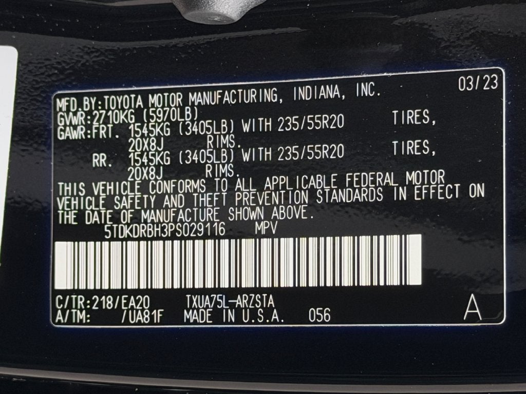 2023 Toyota Highlander XSE