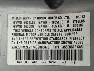 2012 Honda Insight EX