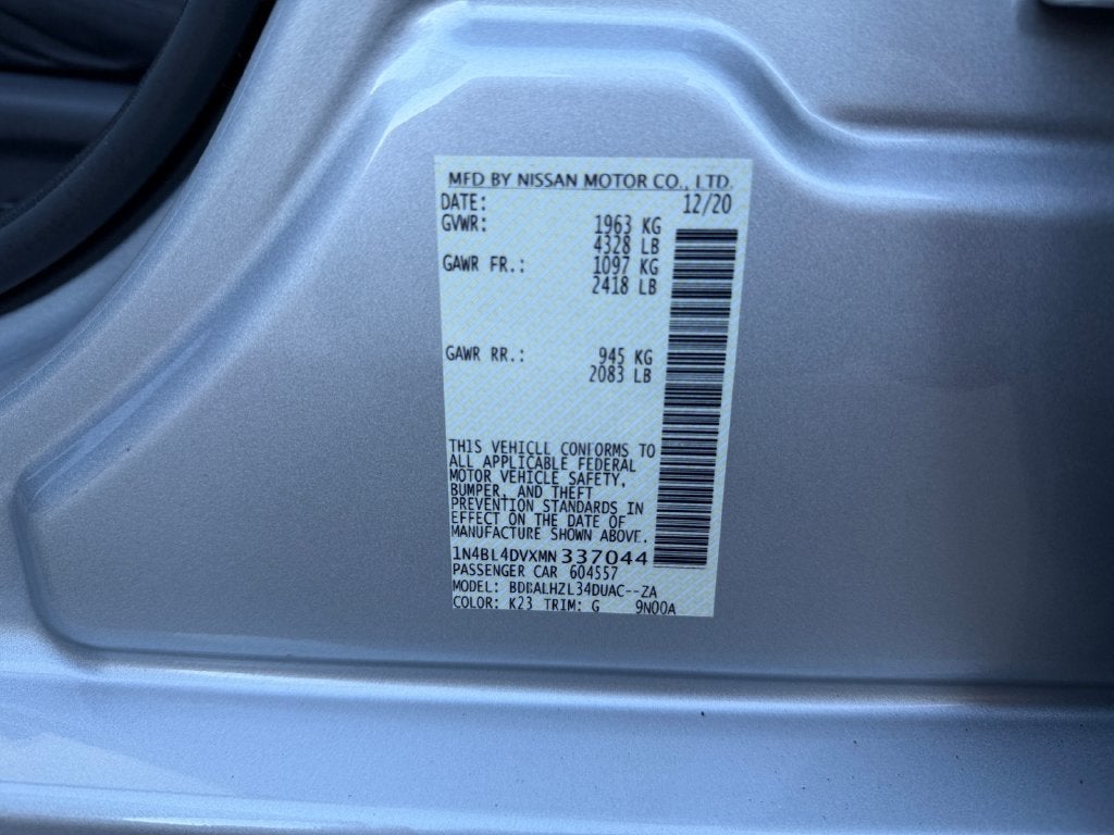 2021 Nissan Altima 2.5 SV