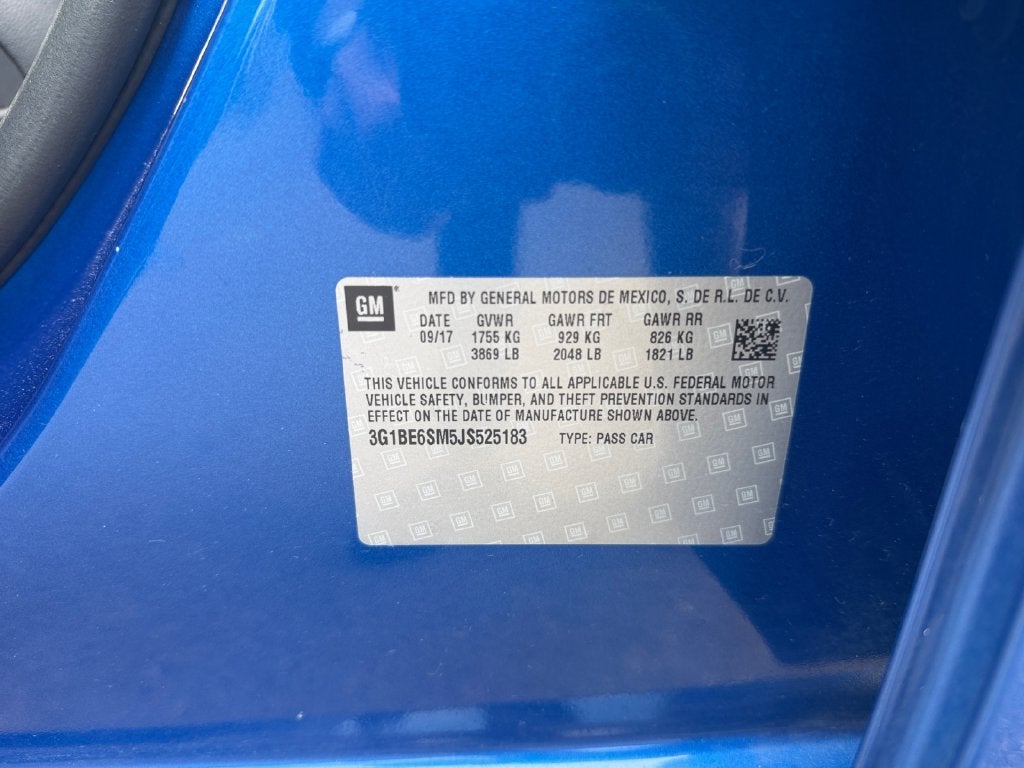 2018 Chevrolet Cruze LT