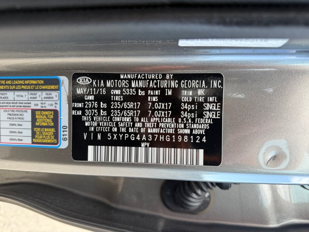 2017 Kia Sorento LX