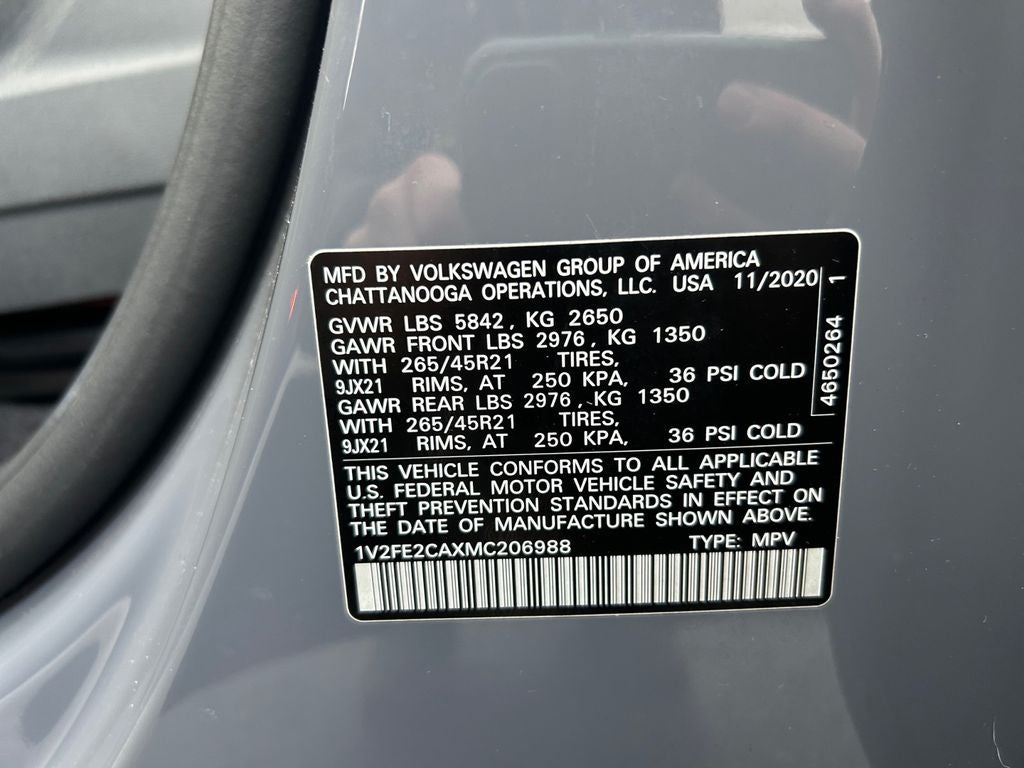 2021 Volkswagen Atlas Cross Sport 3.6L V6 SEL Premium R-Line