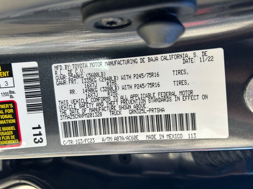 2023 Toyota TACOMA SR5 SR5 V6