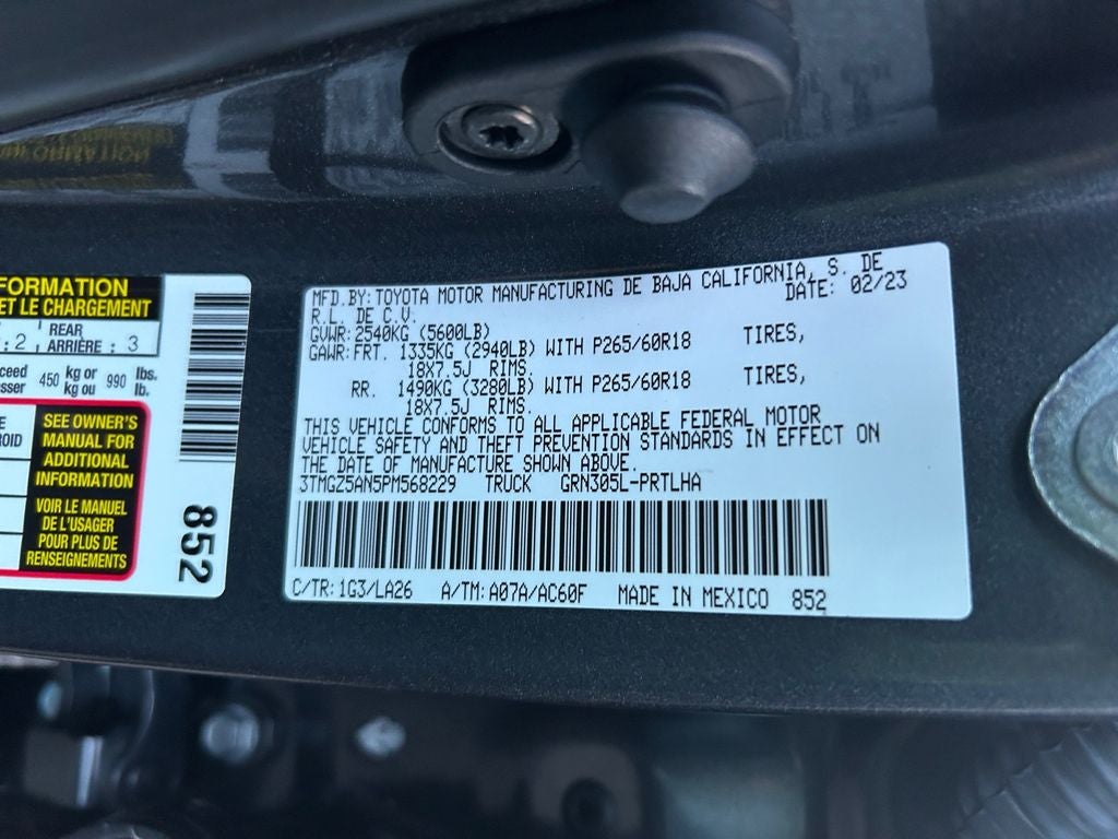 2023 Toyota Tacoma Limited V6