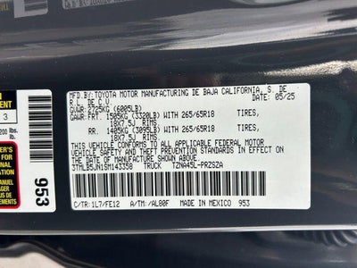 2025 Toyota TACOMA TRD SPORT TRD Sport