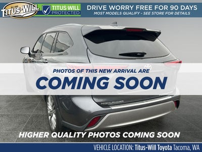 2023 Toyota Highlander Platinum 1 OWNER