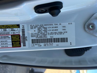 2025 Toyota TUNDRA 4X4 Limited