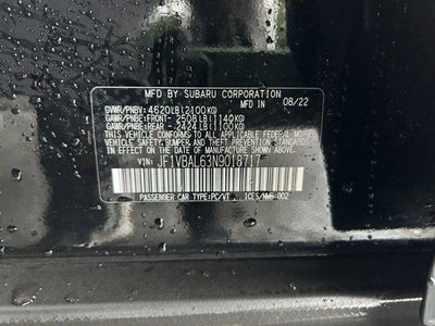 2022 Subaru WRX Limited