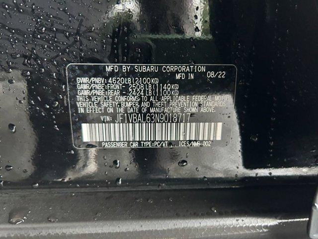 2022 Subaru WRX Limited