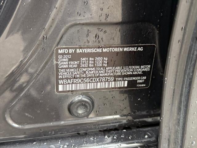 2012 BMW 5 Series 550i