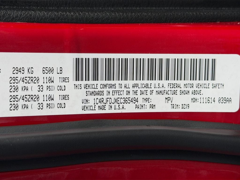 2014 Jeep Grand Cherokee SRT