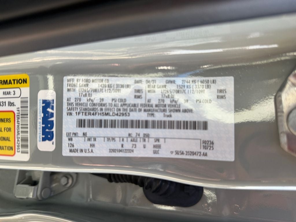 2021 Ford Ranger Lariat