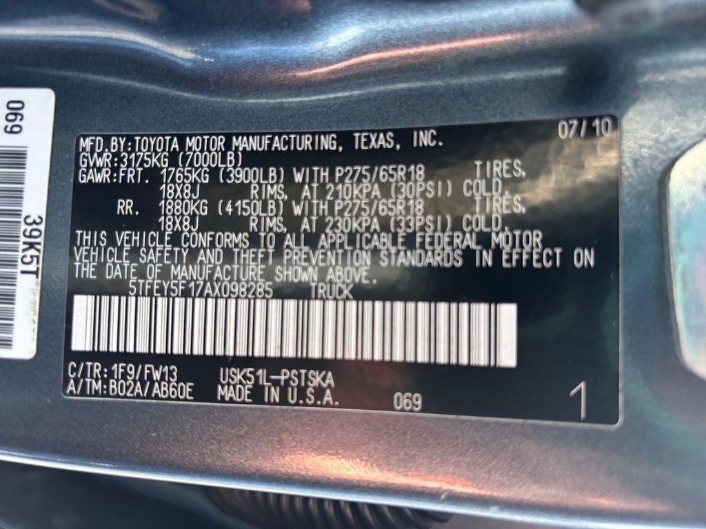 2010 Toyota Tundra SR5 CrewMax