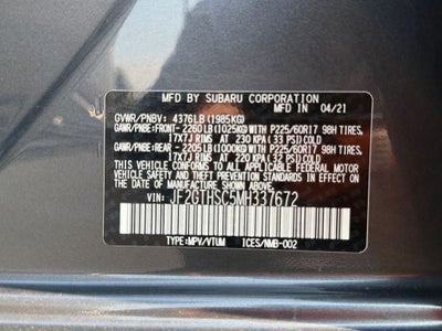 2021 Subaru Crosstrek Sport