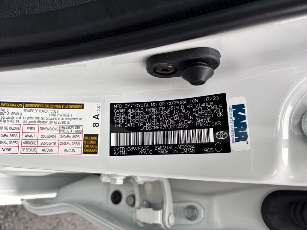 2023 Toyota Corolla Hybrid XLE